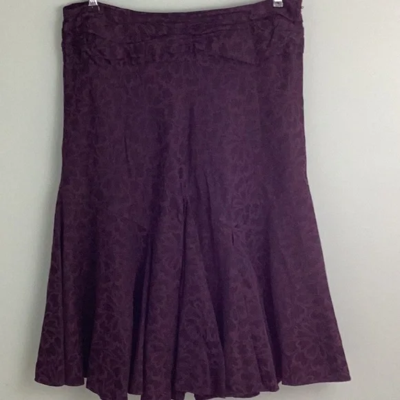 Anthropologie Purple Midi Skirt - Picture 1 of 8